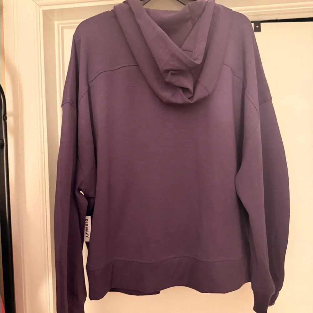 Old Navy Active Dynamic Fleece Hoodie – XXL – Purple – NWT - Picture 3 of 3